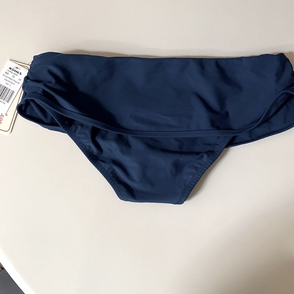 NWT Navy Bikini Bottoms. Fold Over Style - Picture 5 of 5